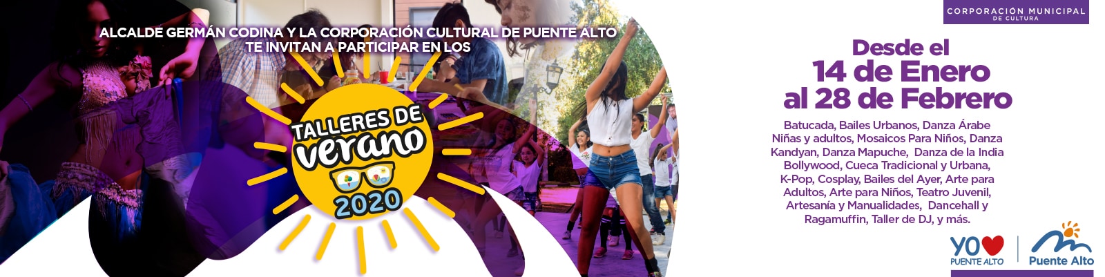Inscribete en nuestros Talleres de Verano 2020.